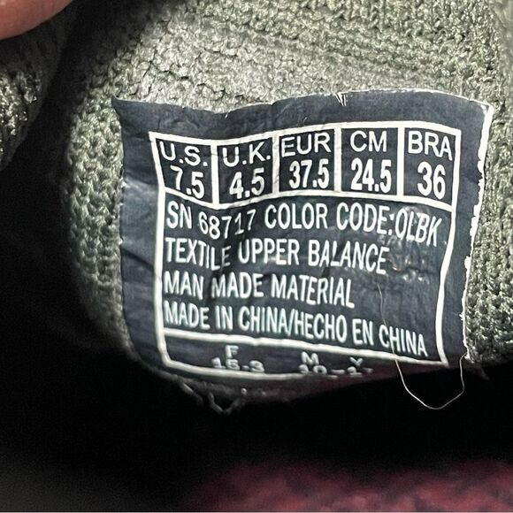 MARK Nason modern jogger sneakers size 7.5 green and black EUC - Picture 8 of 9